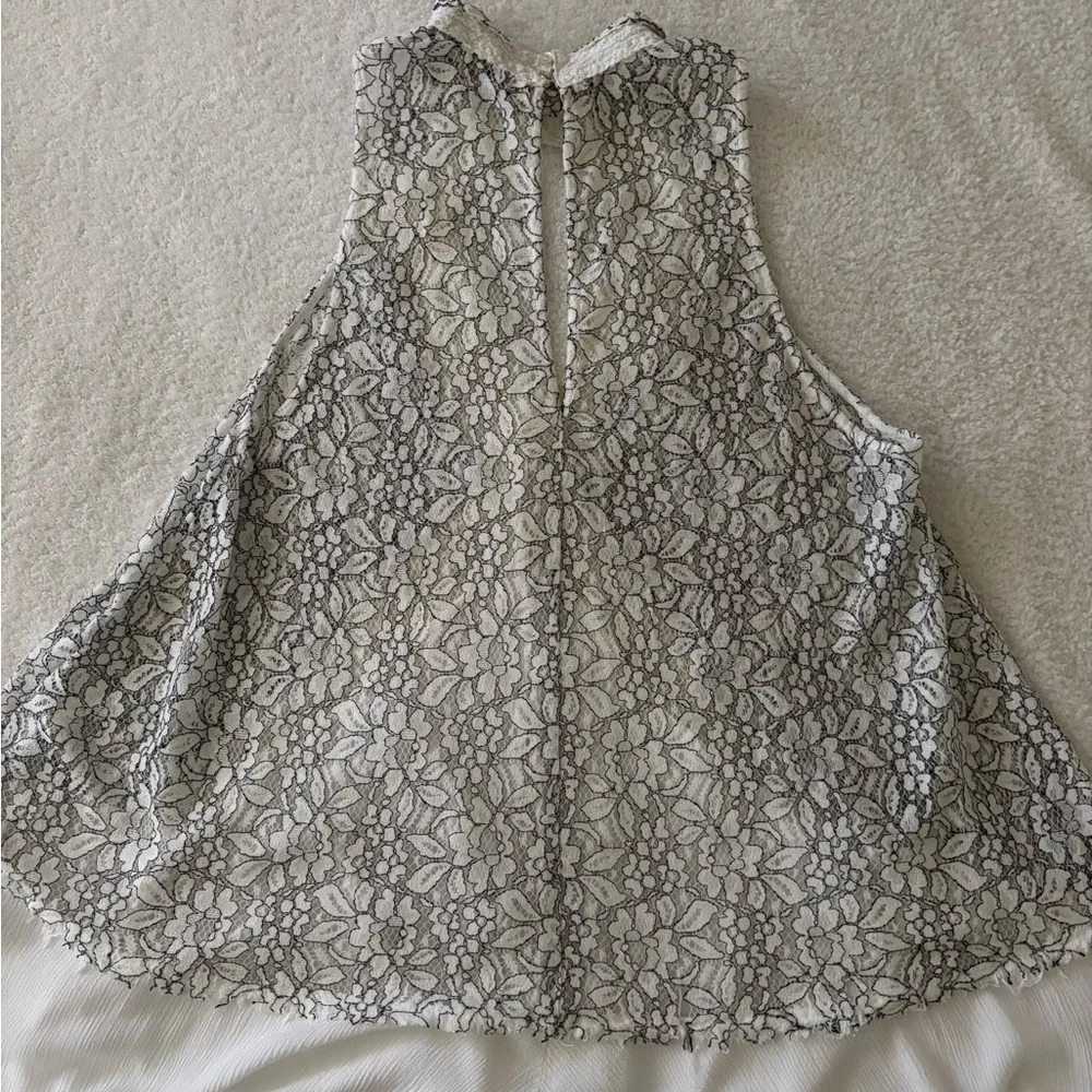 Free people Cross my heart in Lace Tunic Dress Bohemian Flowy Festival Size M - Picture 5 of 13